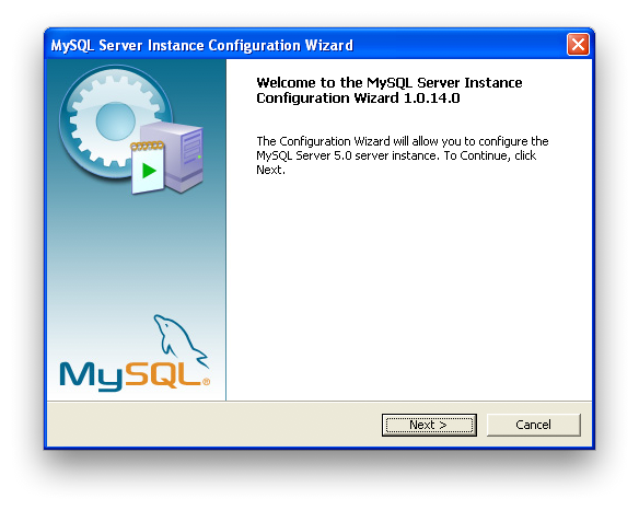 MySQL Server Instance Configuration
            Wizard